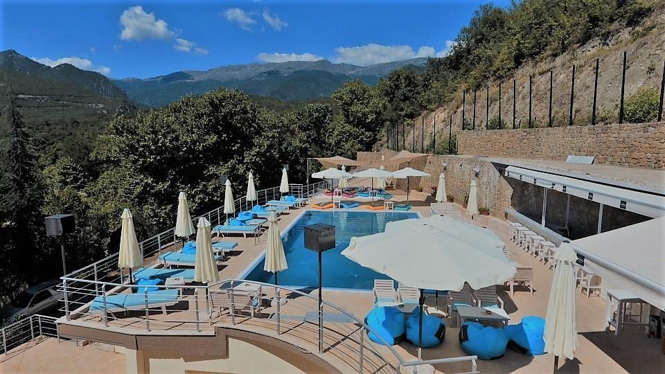 Nostos Hotel Káto Loutrákion Exterior foto